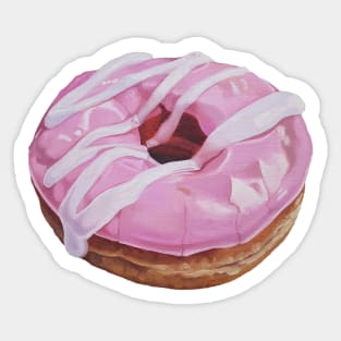 Strawberry Swirl Donut 2 (no background) Sticker